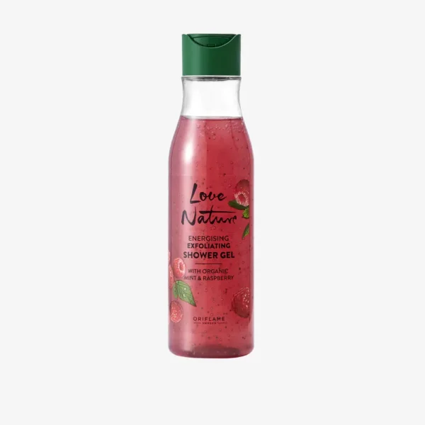 Energising Exfoliating Shower Gel with Organic Mint & Raspberry